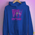 Lesbian Labrys Pride Grunge Exclamation Points Hoodie - Royal Blue